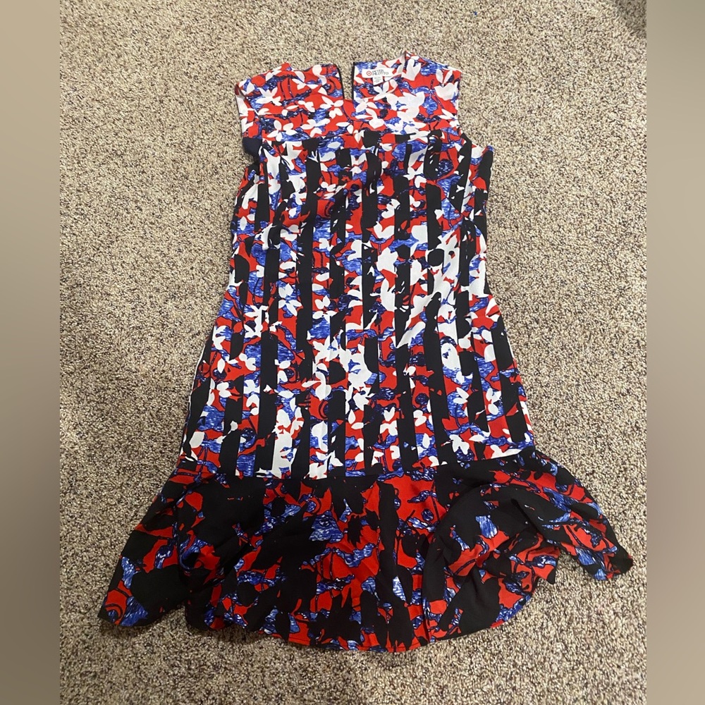 Peter Pilotto for Target floral Ruffle hem dress